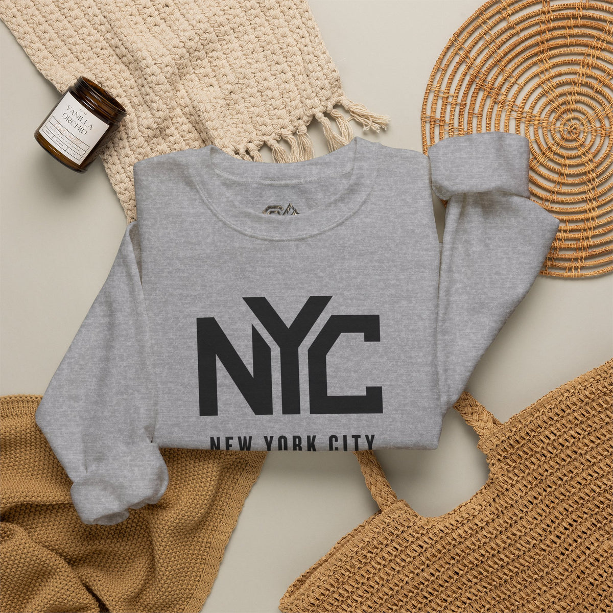 NYC New York City Sweatshirt Premium Design SKIALFA Unisex