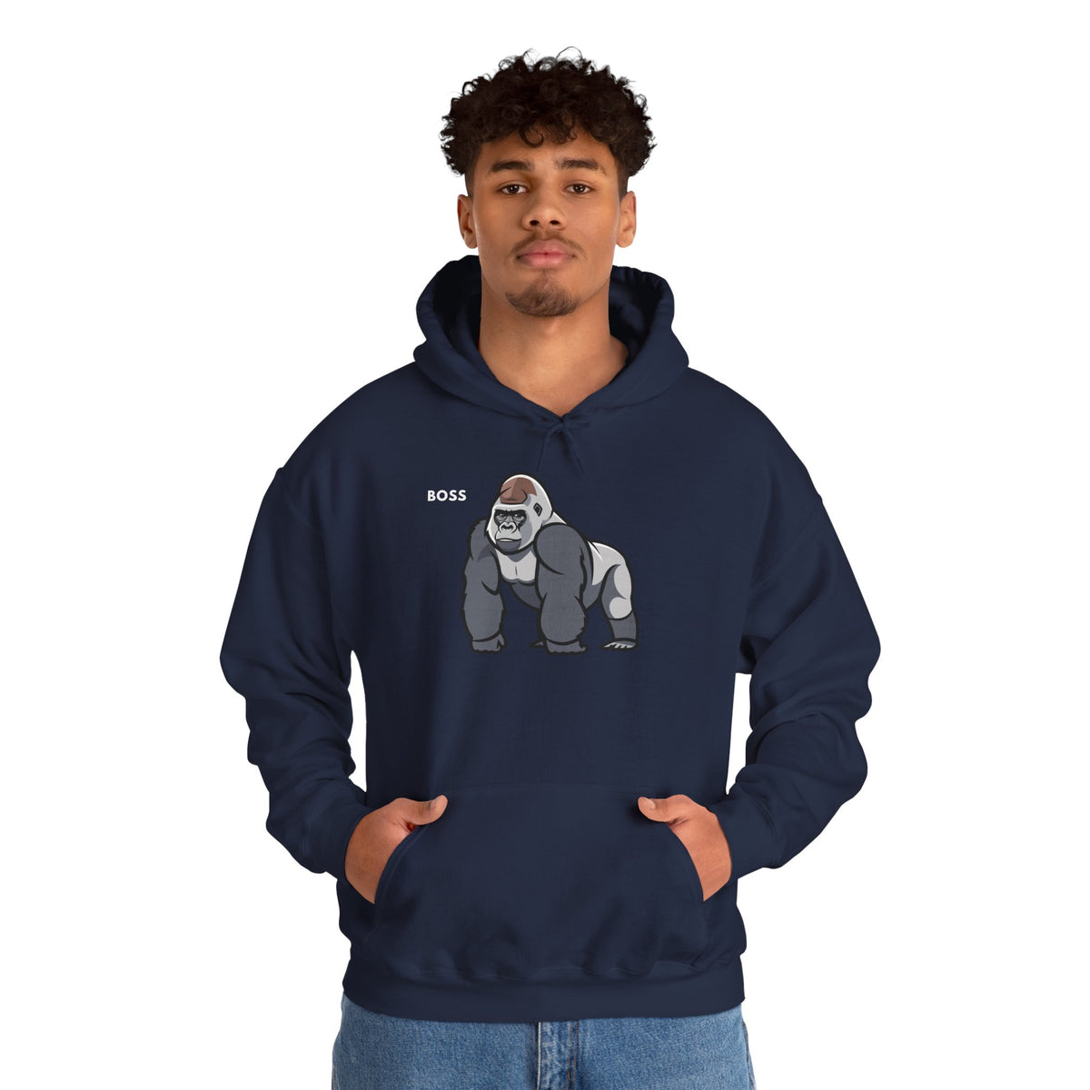 BOSS Gorilla Hoodie Premium Design SKIALFA Unisex