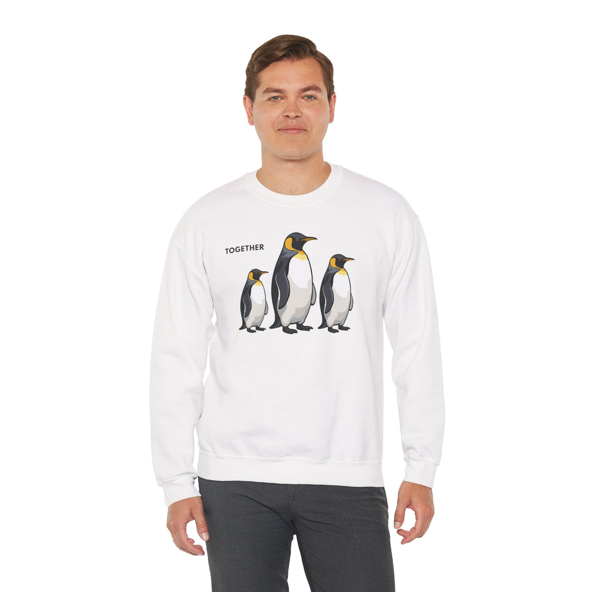 TOGETHER Penguin Sweatshirt Premium Design SKIALFA Unisex
