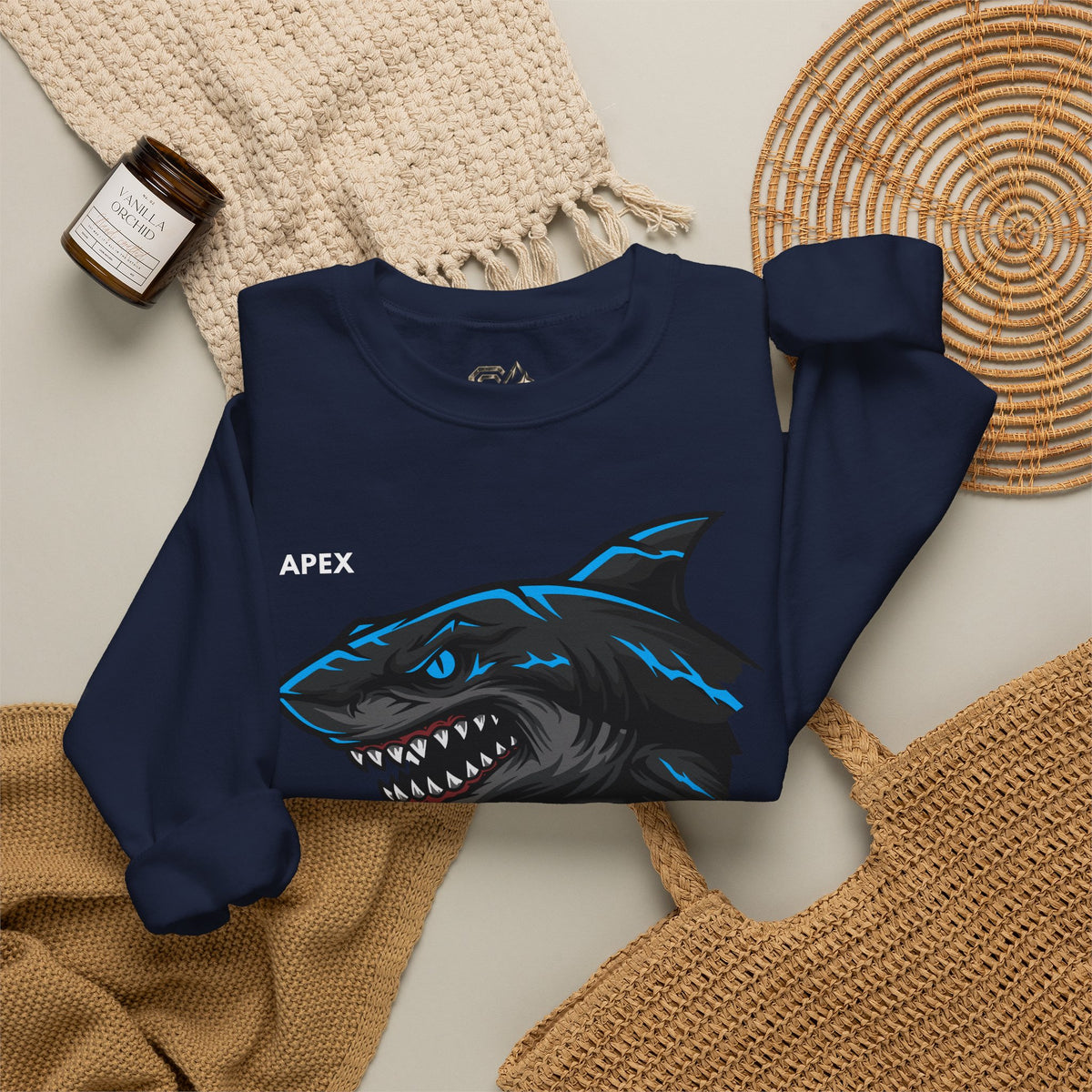 APEX Shark Sweatshirt Premium Design SKIALFA Unisex