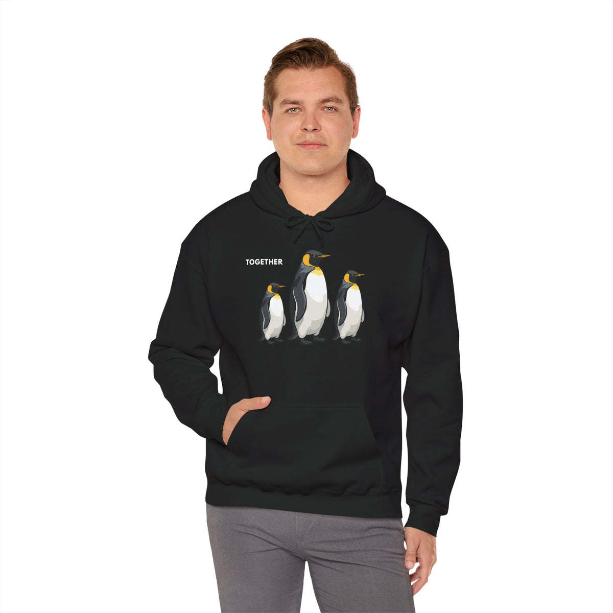TOGETHER Penguin Hoodie Premium Design SKIALFA Unisex