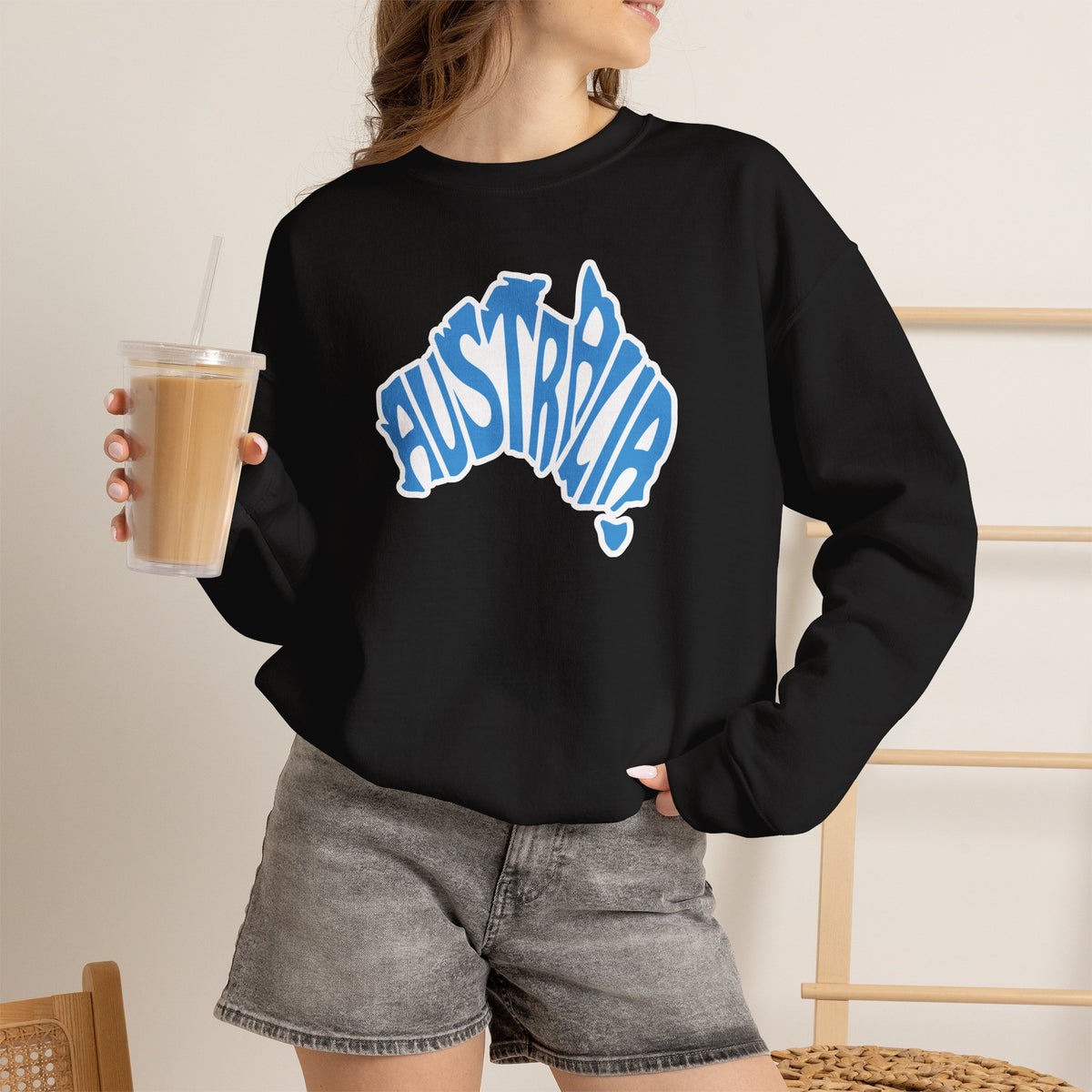 Australia Graphic Sweatshirt Premium Design SKIALFA Unisex