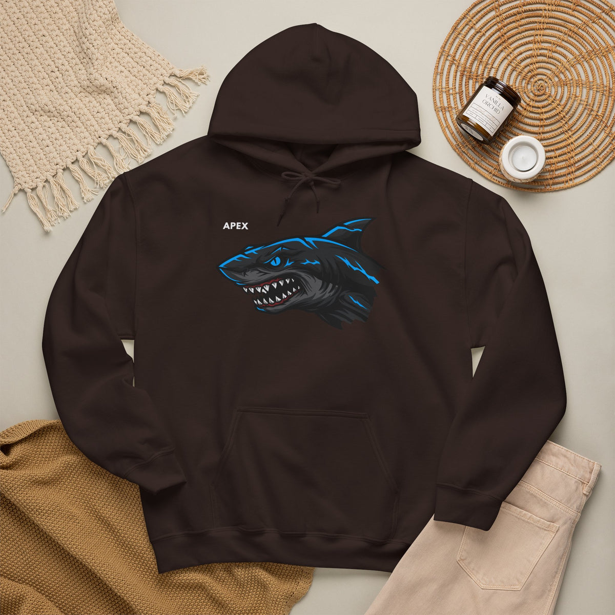 APEX Shark Hoodie Premium Design SKIALFA Unisex