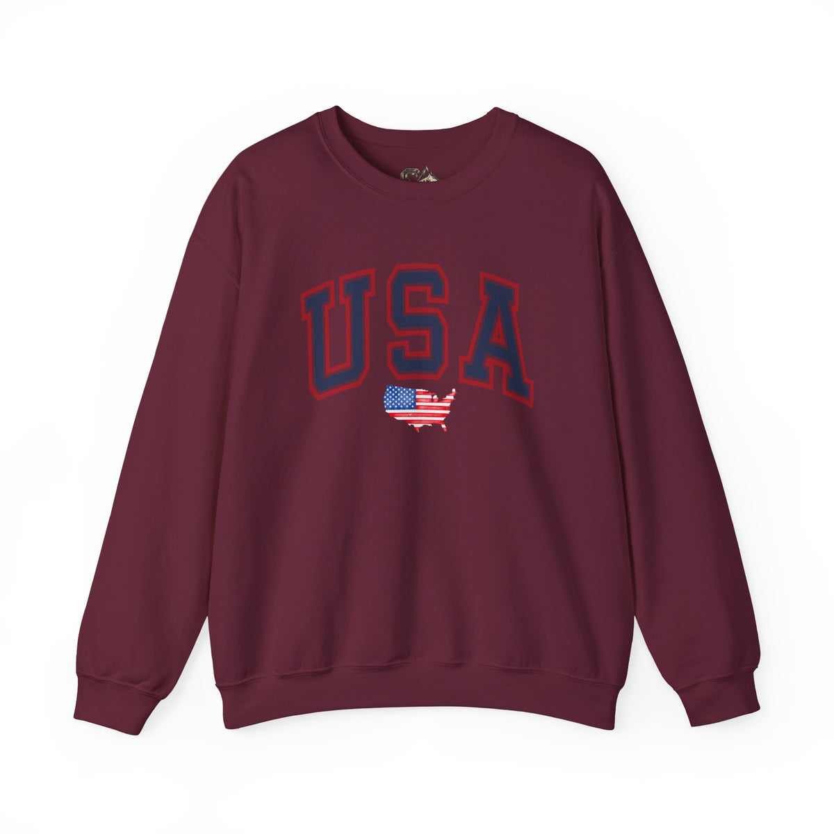 USA Flag Sweatshirt Premium Design SKIALFA Unisex