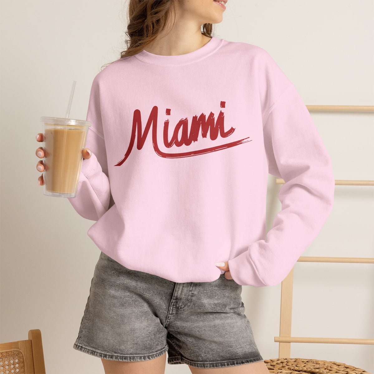 Miami Sweatshirt Premium Design SKIALFA Unisex