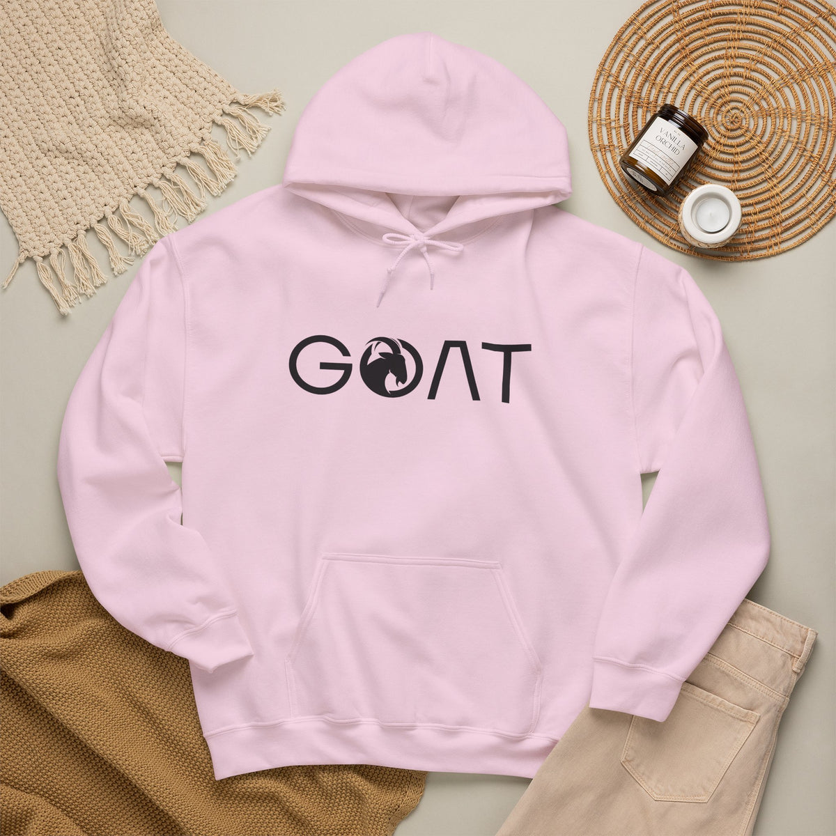 G.O.A.T. Hoodie Premium Design SKIALFA Unisex