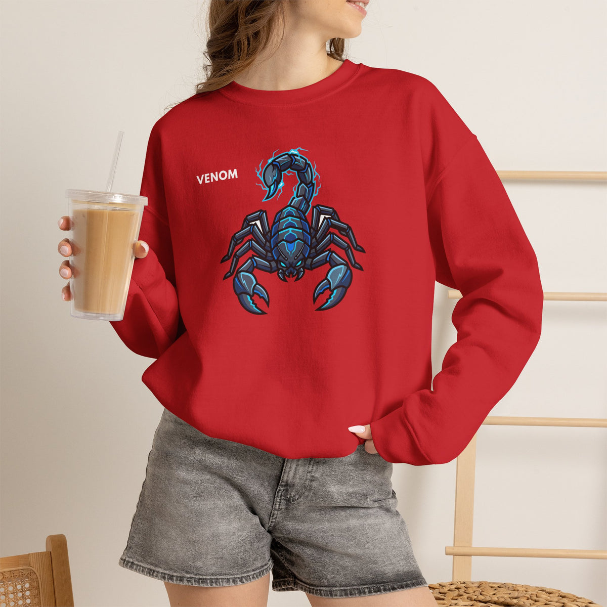 VENOM Scorpion Sweatshirt Premium Design SKIALFA Unisex