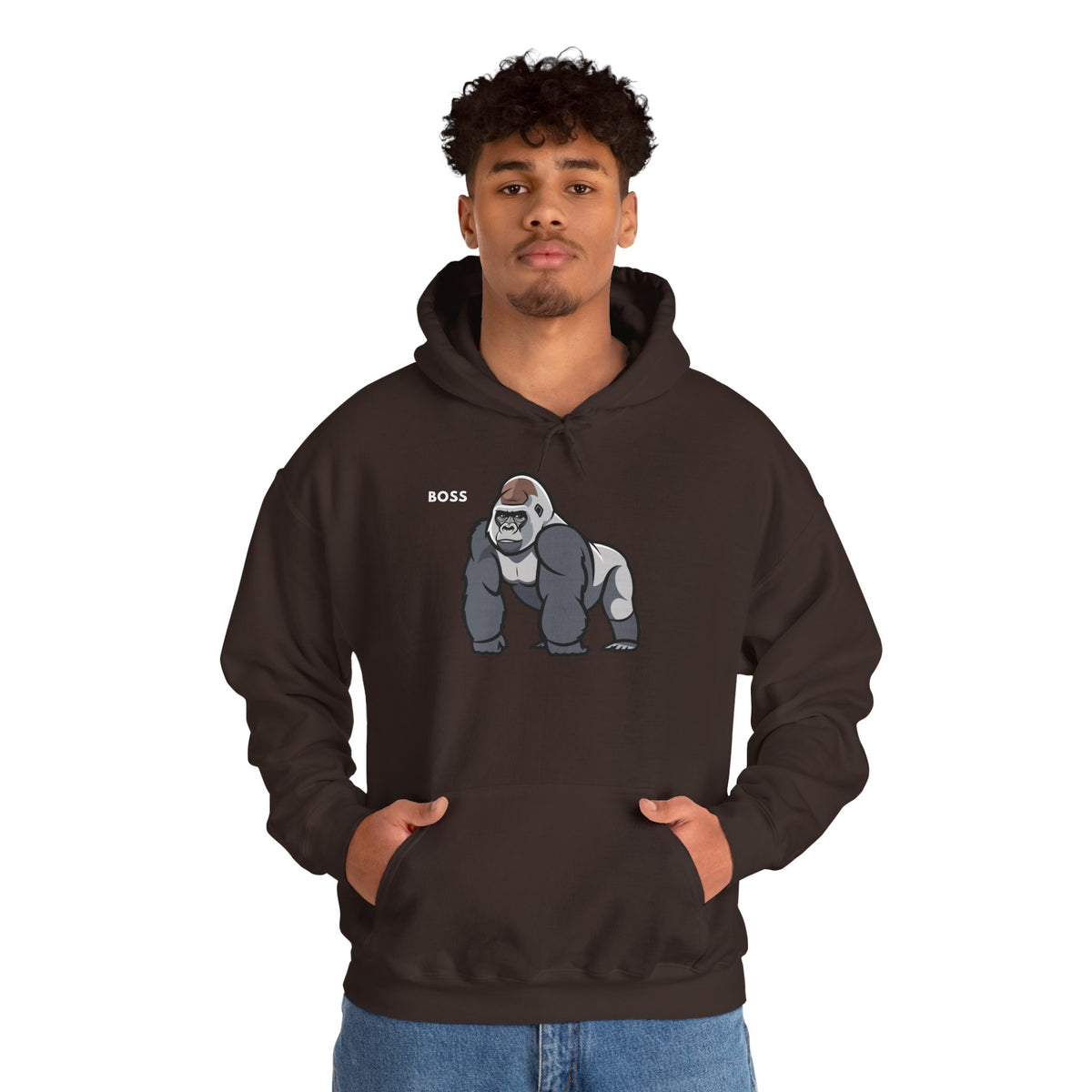 BOSS Gorilla Hoodie Premium Design SKIALFA Unisex