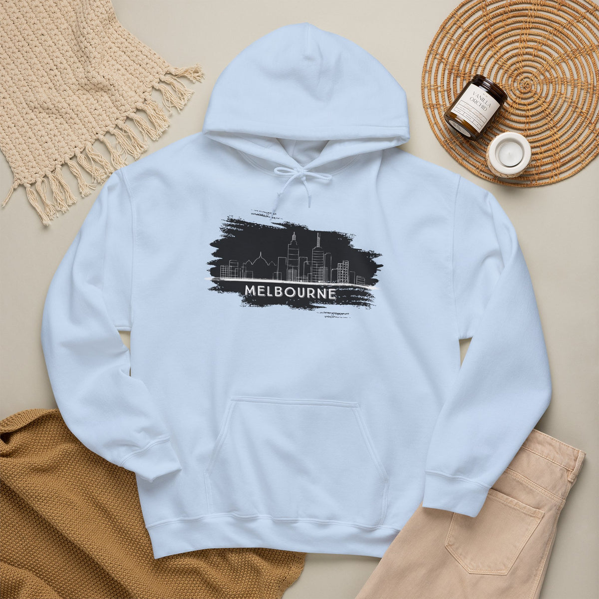 MELBOURNE Hoodie Premium Design SKIALFA Unisex