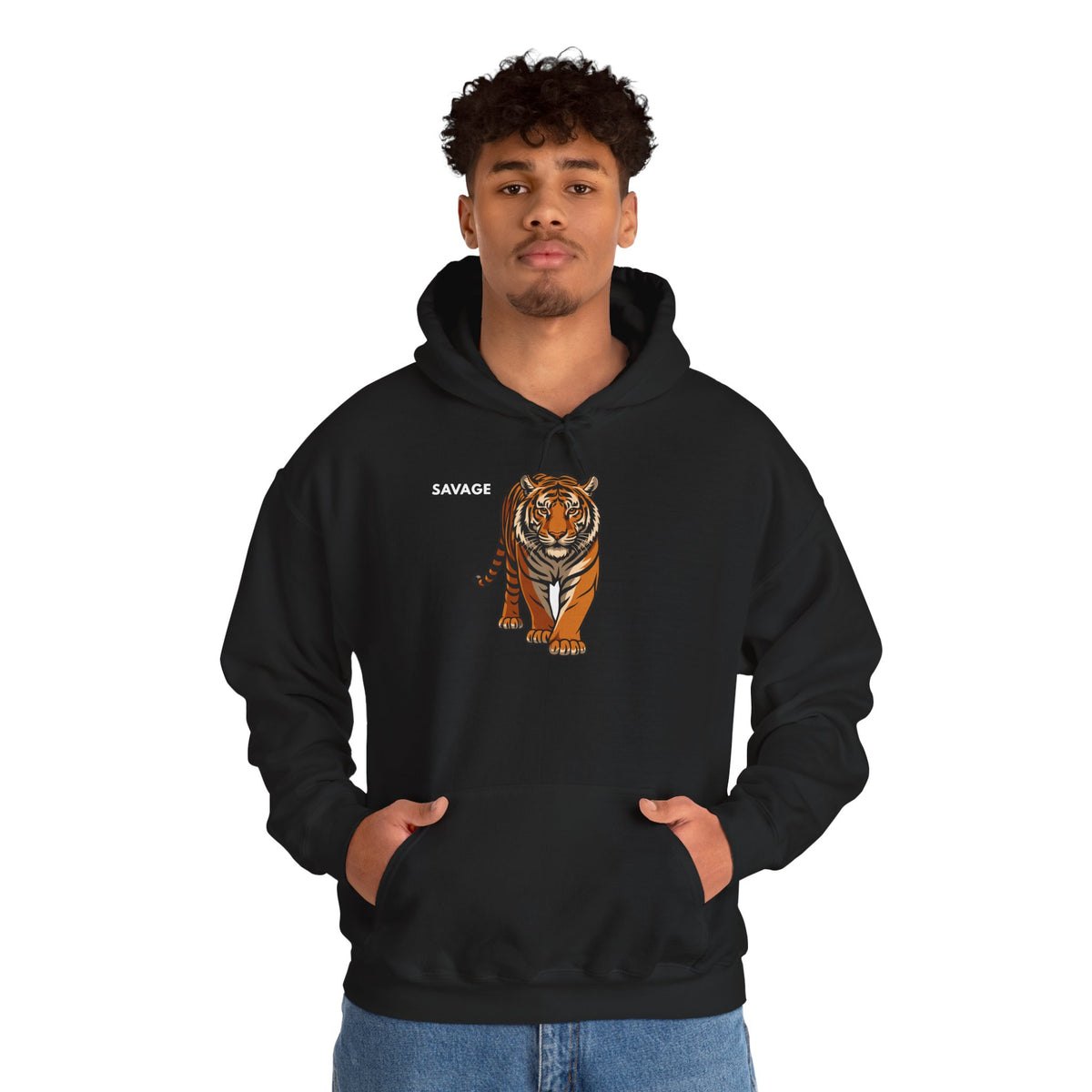 SAVAGE Tiger Hoodie Premium Design SKIALFA Unisex