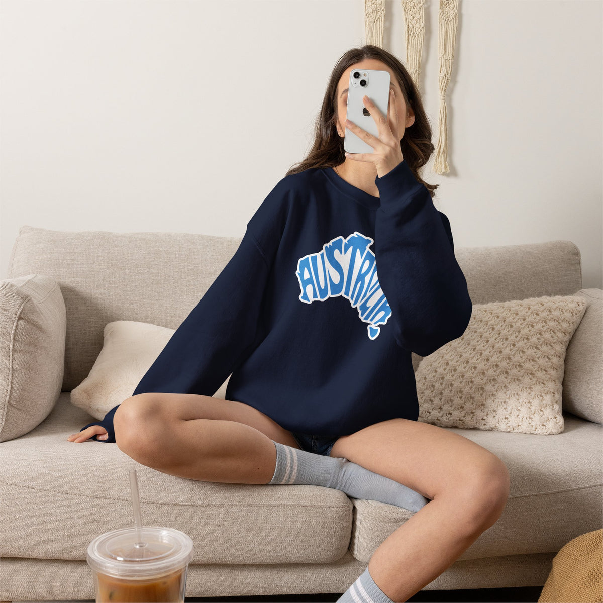 Australia Graphic Sweatshirt Premium Design SKIALFA Unisex
