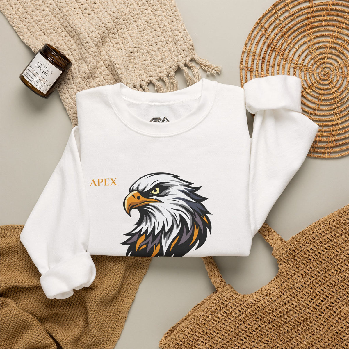 APEX Eagle Sweatshirt Premium Design SKIALFA Unisex
