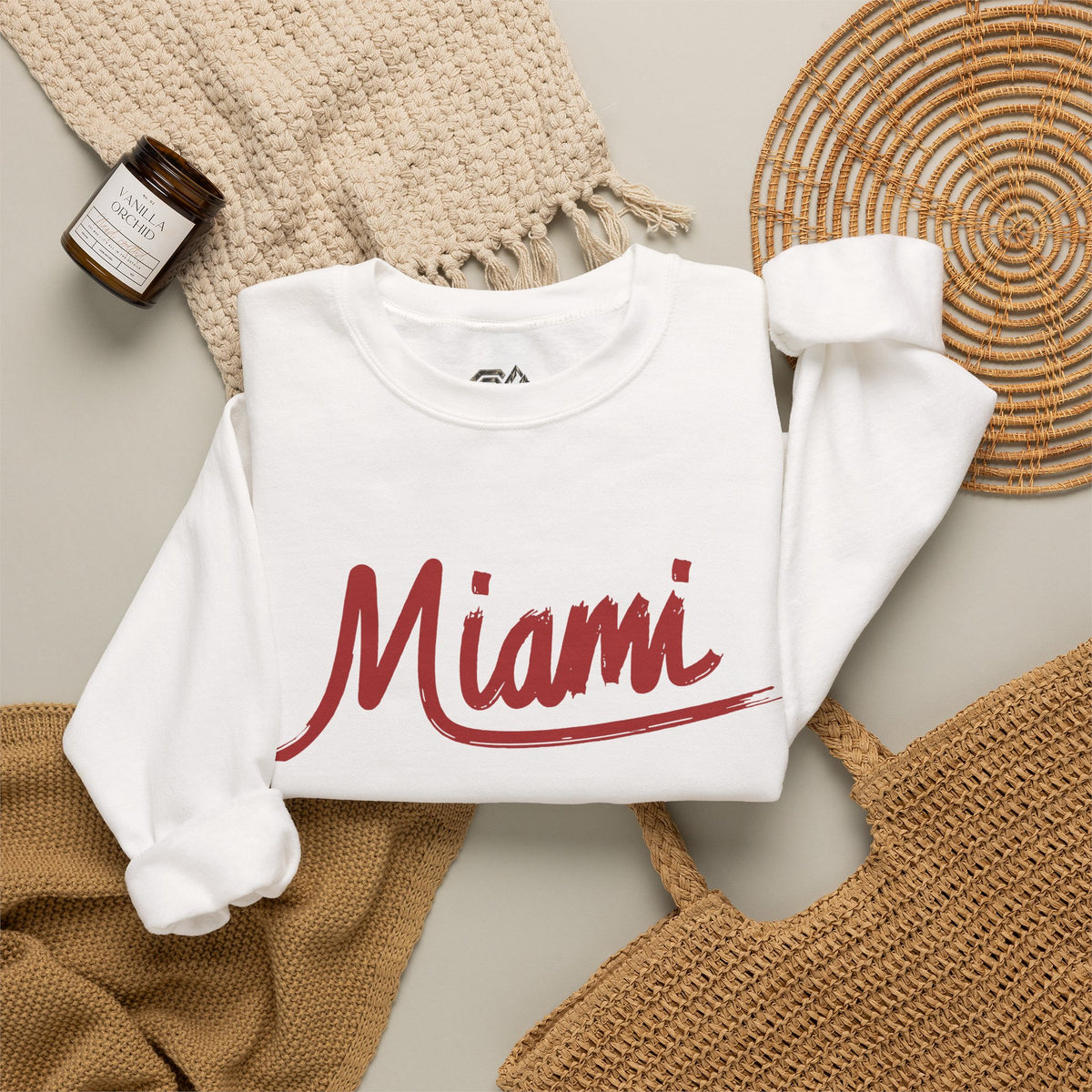 Miami Sweatshirt Premium Design SKIALFA Unisex