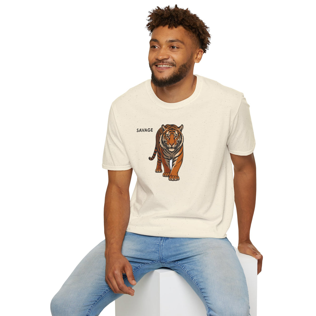 SAVAGE Tiger T-Shirt Premium Design SKIALFA Unisex
