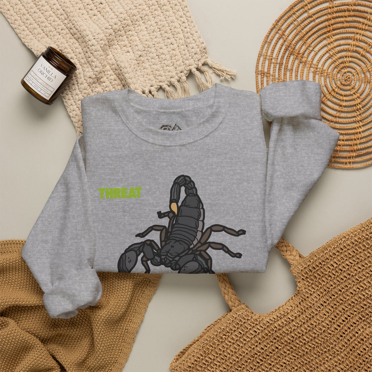 THREAT Scorpion Sweatshirt Premium Design SKIALFA Unisex