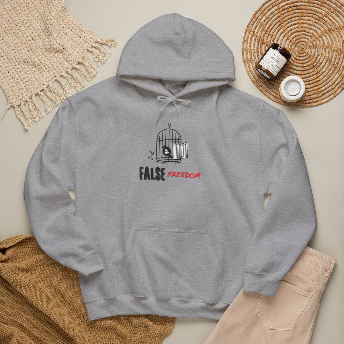 FALSE FREEDOM Hoodie Premium Design SKIALFA Unisex
