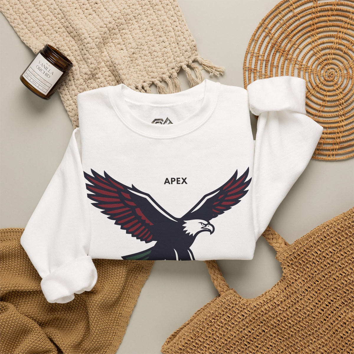 APEX Eagle Sweatshirt Premium Design SKIALFA Unisex