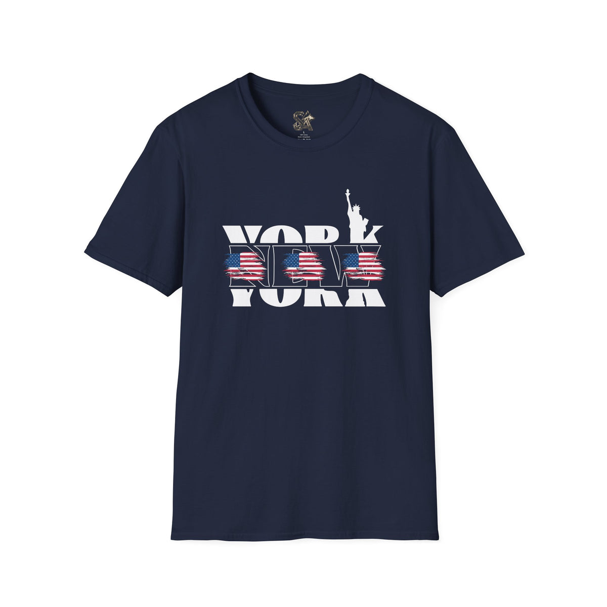 New York American Flag T-Shirt Premium Design SKIALFA Unisex