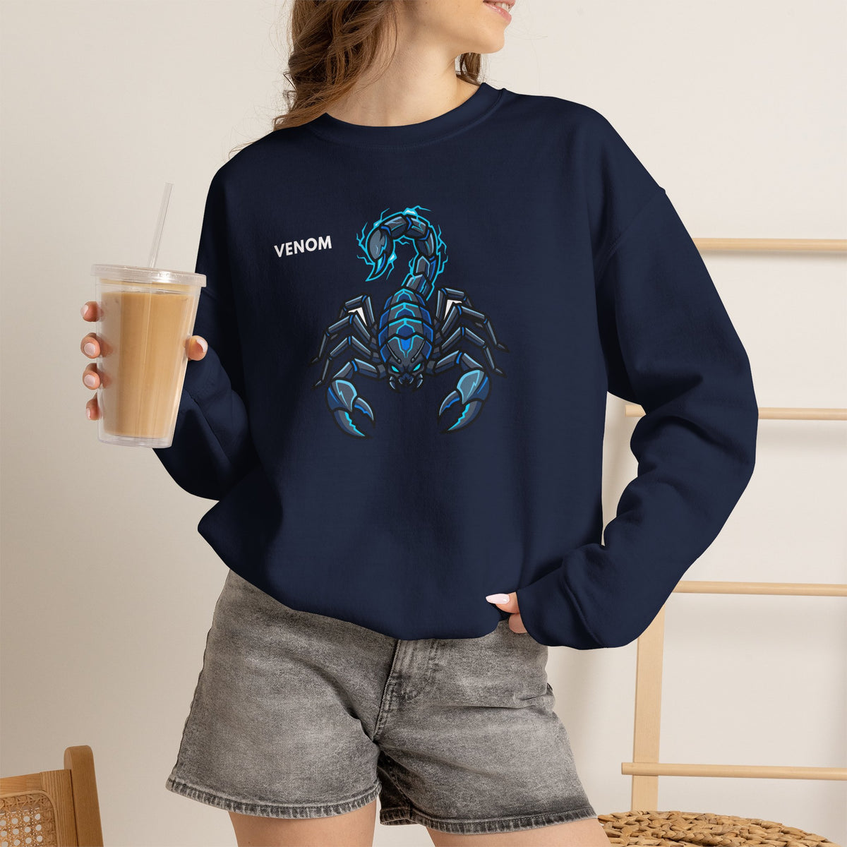 VENOM Scorpion Sweatshirt Premium Design SKIALFA Unisex