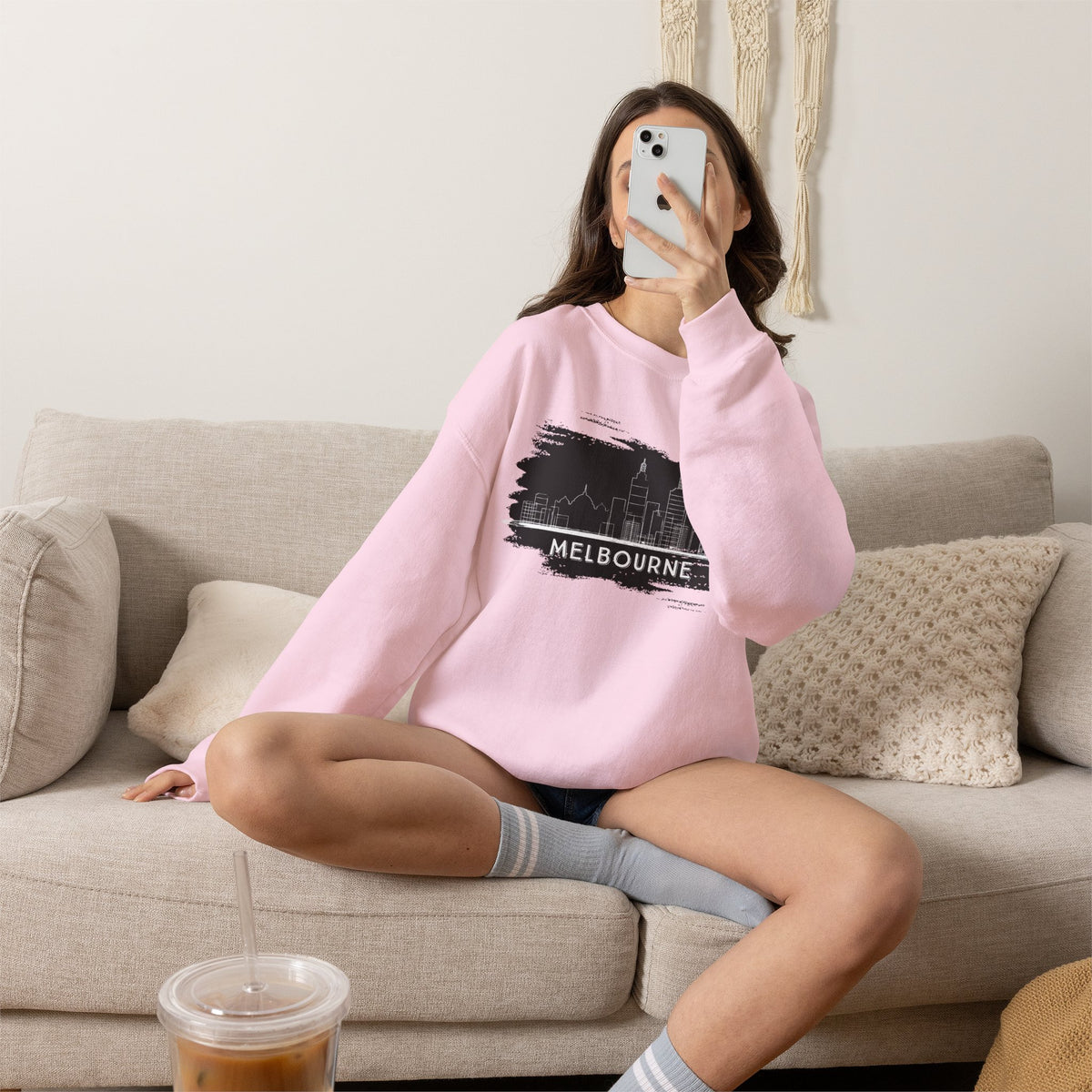 Melbourne Sweatshirt Premium Design SKIALFA Unisex